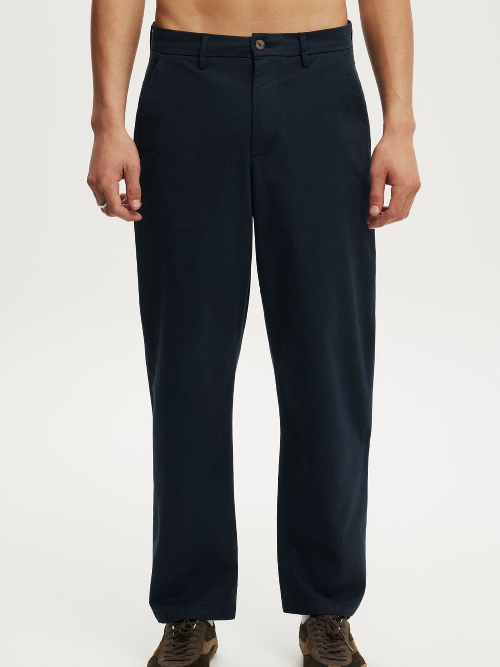 NWT Cotton On Baggy Chino Pant Trouser Navy Mens Size 26